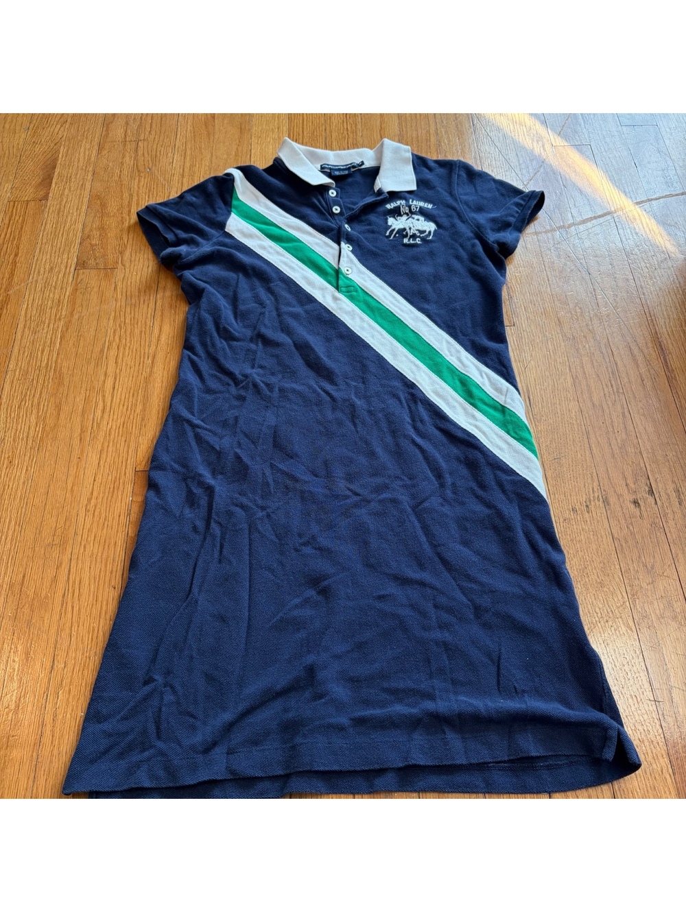Vintage Y2K big pony Ralph Ralph Laurent button up mini dress